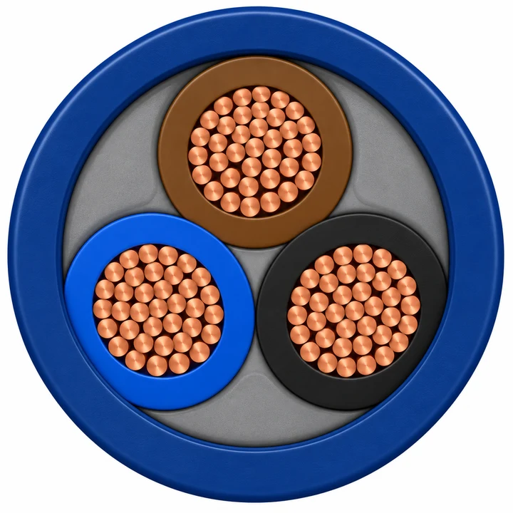 Submersible-pump cable — 600/1000 V — product illustration