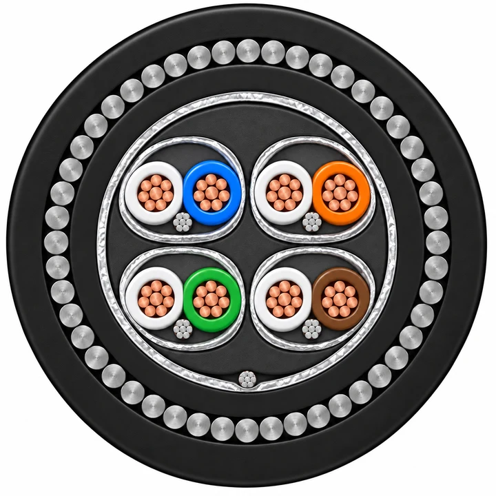 PVC instrumentation cable — 500 V — product illustration