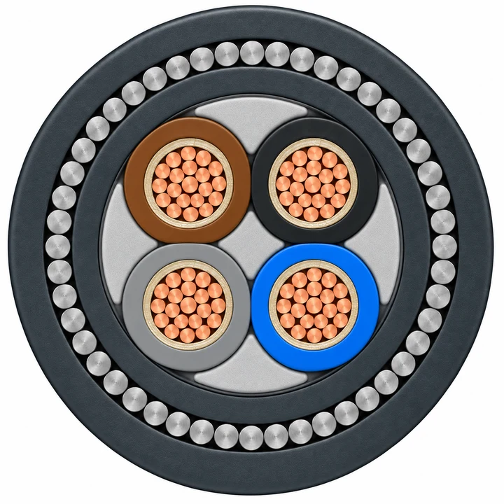 MGT fire-resistant power cable — BS 7846 — product illustration